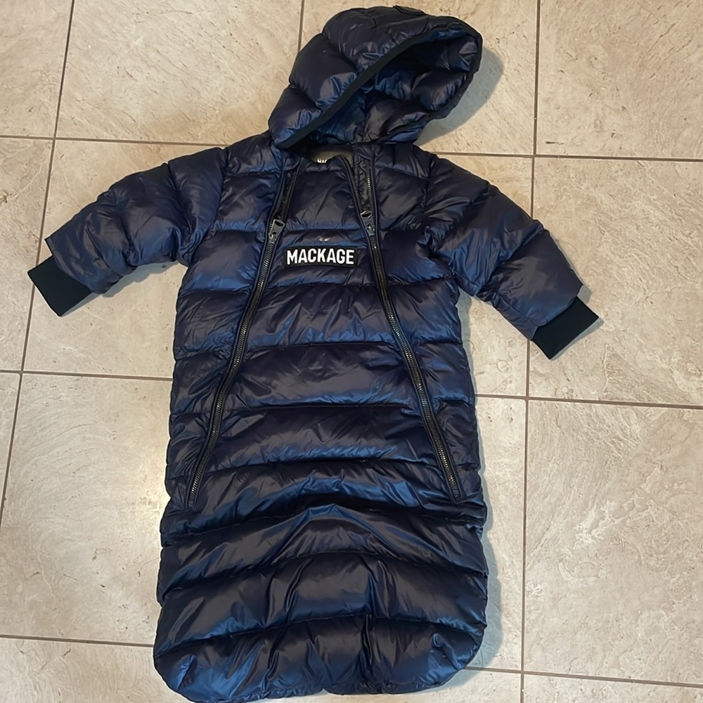 Mackage BAMBI Recycled Lite down snowsuit for babies Like NEW